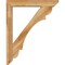 Ekena Millwork Olympic Slat Rough Sawn Bracket w/ Offset Brace, Western Red Cedar, 6"W x 34"D x 42"H BKT0604X34X42OLY06RWR - alternate 3
